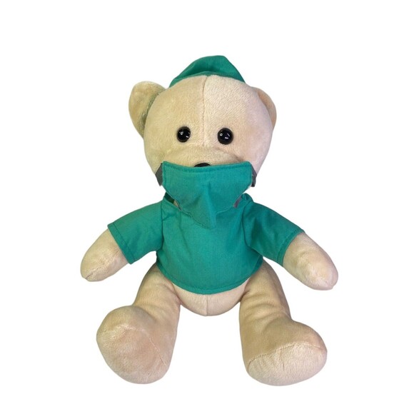 WISHPETS SCRUBS THE BEAR Plush SURGEON DOCTOR HEATHCARE 11” Stuffed Animal Toy - Picture 2 of 13